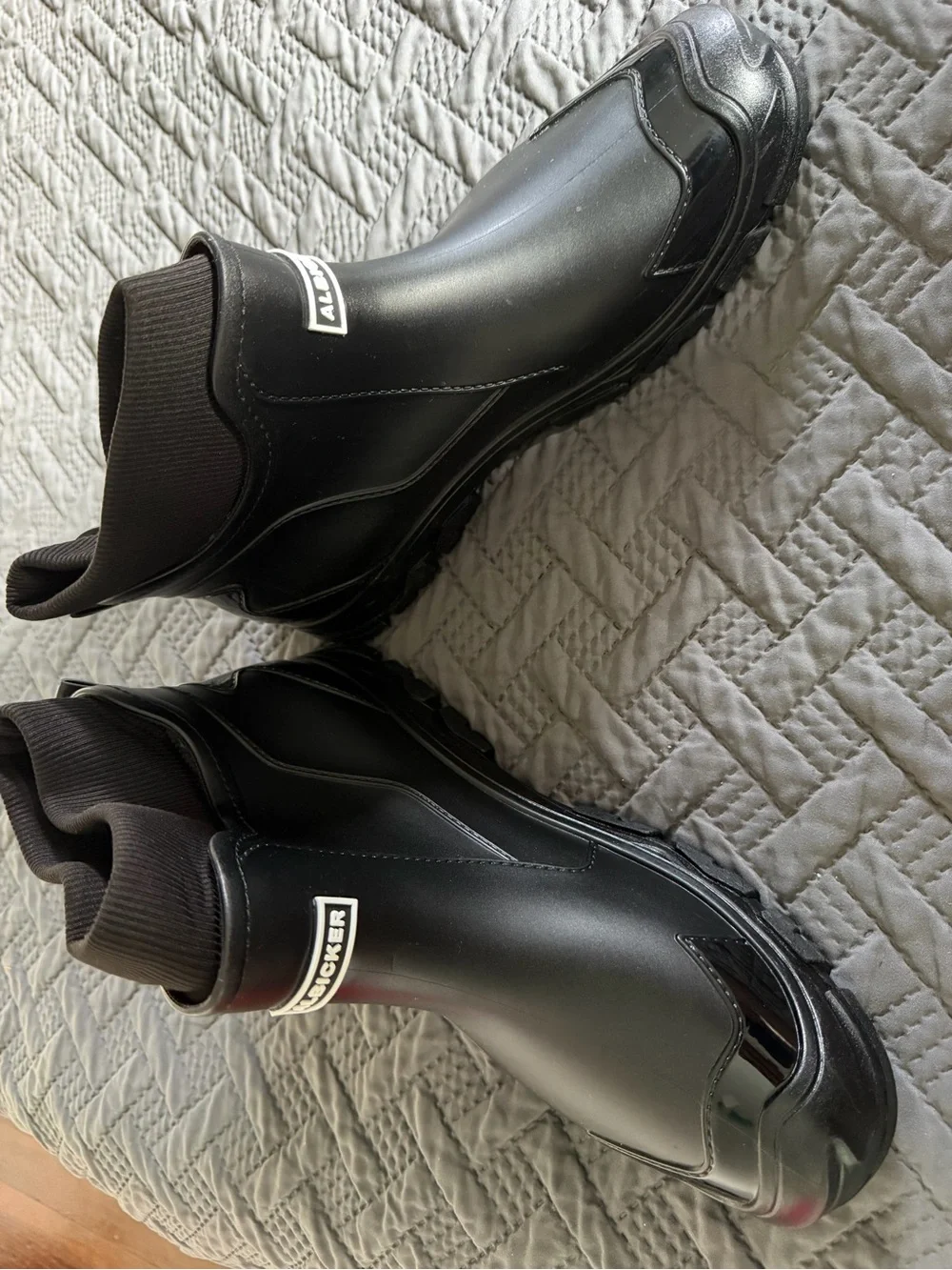 Men's Black Waterproof Chelsea-Style Rain & Snow Boots
